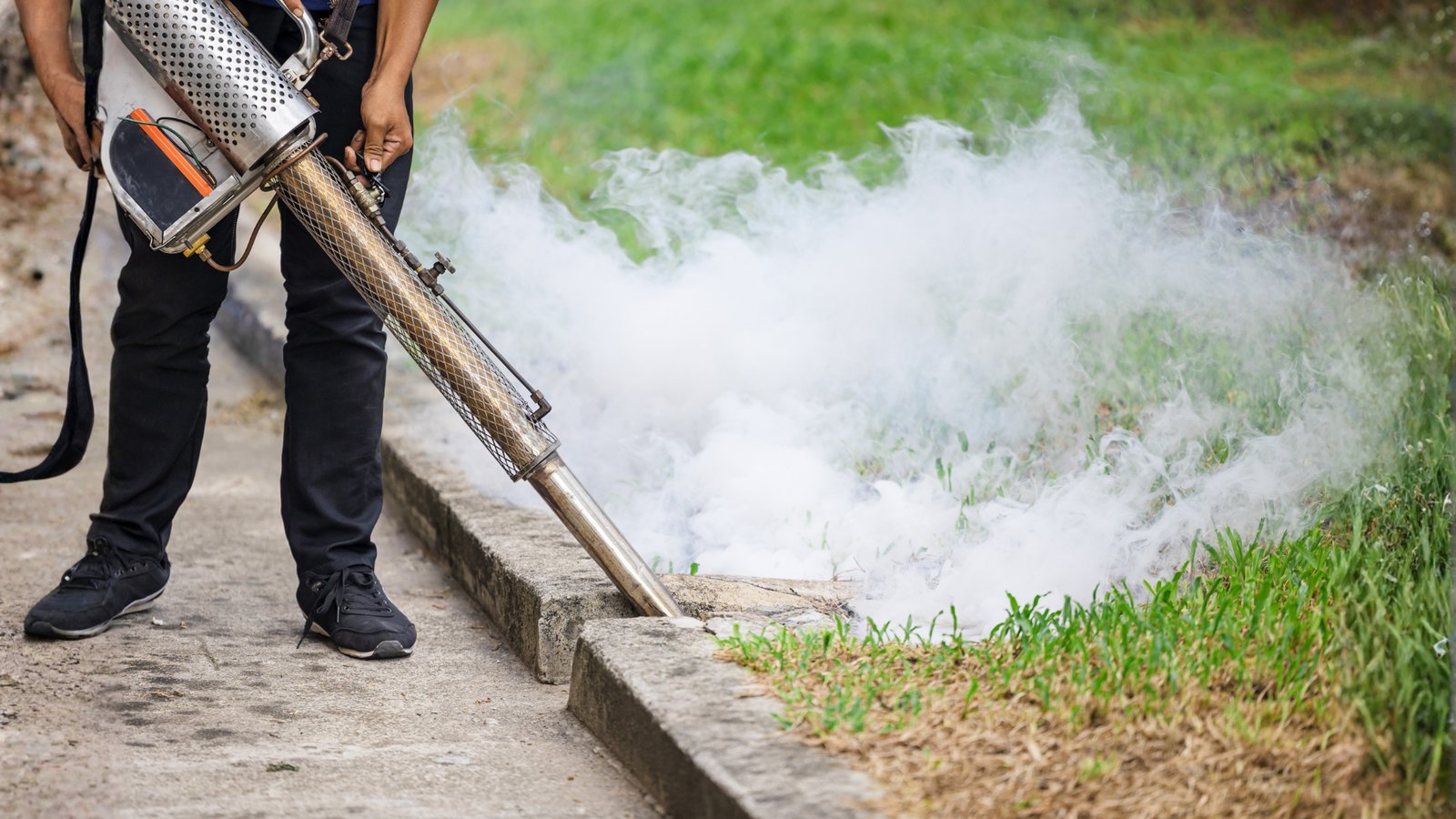 Mosquito-fumigation-treatment-for-larvae-with-smoke